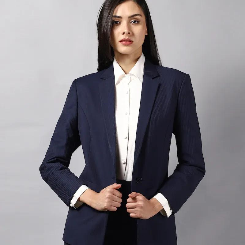 Long One-Button Blazer