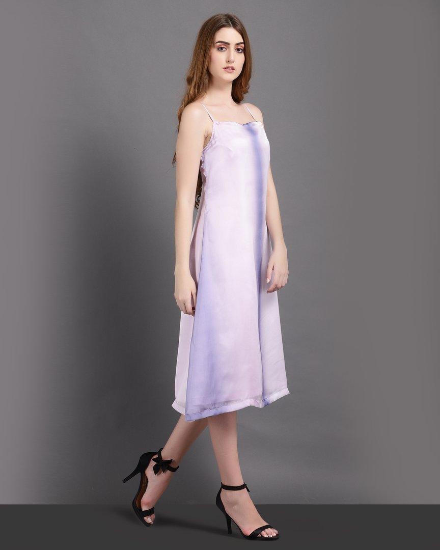 Ombre Print Slip Dress