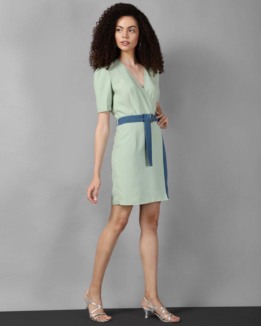 Bicolor Sheath Dress