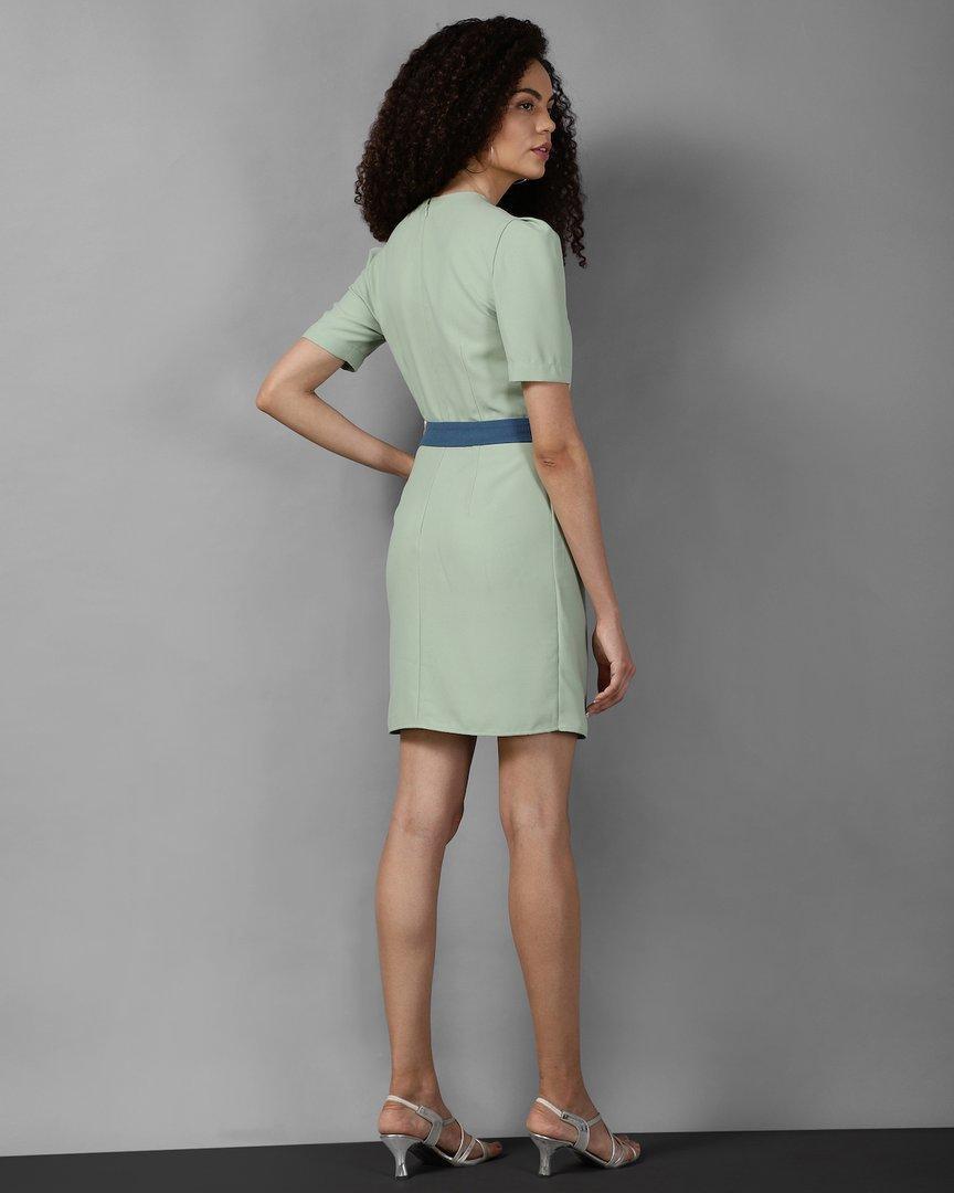 Bicolor Sheath Dress