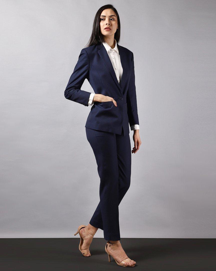 Long One-Button Blazer