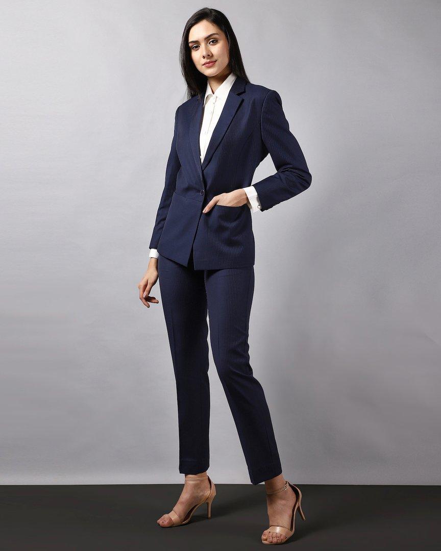 Long One-Button Blazer