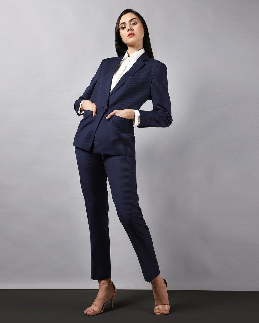 Long One-Button Blazer